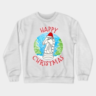 Christmas Chess Player Knight Xmas 2022 Crewneck Sweatshirt